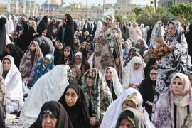 نماز عید سعید فطر در حرم حضرت عبدالعظیم(ع)