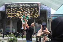 مراسم شیرخوارگان حسینی در حرم عبدالعظیم حسنی