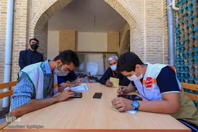 واکسیناسیون بازاریان در زنجان‎‎