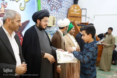 جزءخوانی قرآن در مسجد امام موسی کاظم(ع) کارون