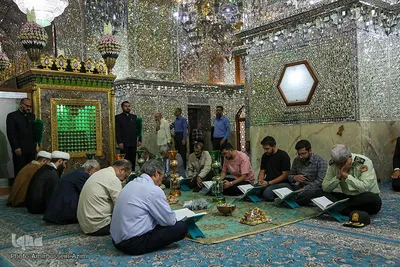 مراسم غبارروبی حرم مطهر حضرت علی بن حمزه