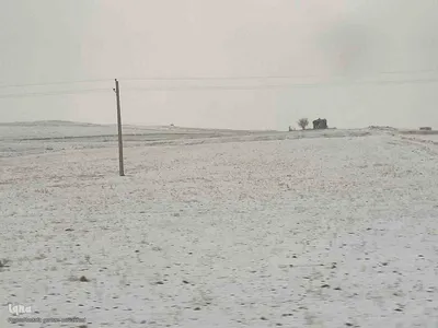 طبیعت برفی ارتفاعات و مناطق روستایی اهر