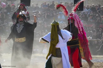 مراسم خیمه‌سوزان و مقتل‌خوانی در خمینی‌شهر اصفهان