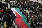 تجمع مردم تبریز در اعتراض به جنایات اسرائیل در غزه