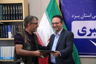 نشست خبری سعید زارع مدیرکل اسناد و کتابخانه ملی استان یزد