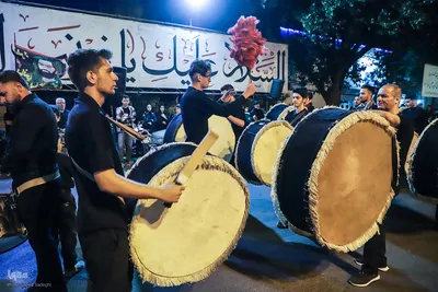 عزاداری مردم تبریز در شب تاسوعای حسینی