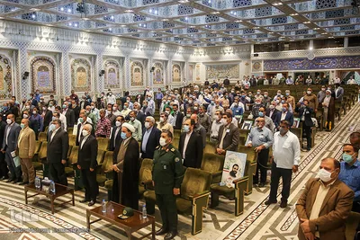 آیین تجلیل از جانبازان شیمیایی در حرم رضوی
