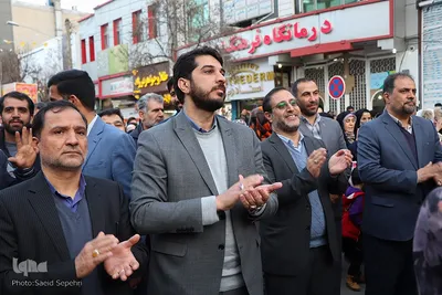 تجمع بزرگ منتظران ظهور هم‌زمان با شب نیمه‌شعبان در ملایر