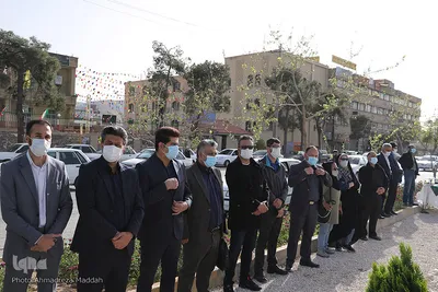 آیین رونمایی از المان و پرچم «یا مهدی (عج)» در شیراز‎‎