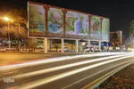 رونمایی از دیوارنگاره میدان امام حسین(ع) شیراز