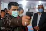حضور جواد فروغی مدال آور المپیک 2020 توکیو در آسایشگاه شهید بهشتی مشهد
