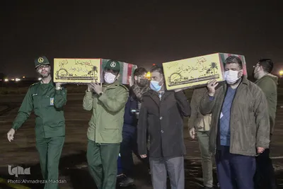 ورود پیکرهای مطهر ۹ تن از شهدای دوران دفاع مقدس به شیراز‎‎