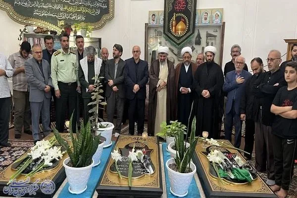 عزاداری مردم بابلسر در سالروز شهادت امام حسن عسکری(ع) و گل افشانی مزار سه شهید گمنام علقمه