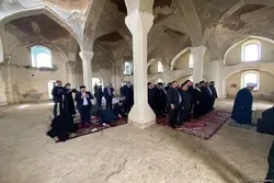 Dini icma rəhbərləri Ağdamın Cümə məscidində namaz qılıblar