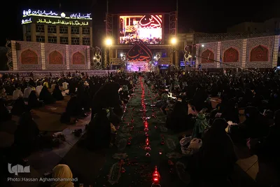 مراسم بزرگ‌ترین سفره نذری حضرت رقیه(س) در میدان آیینی امام حسین(ع)