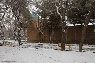 بارش برف در اهر