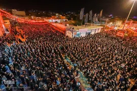 حسینیه ایران؛ عزاداری شب هشتم محرم در زنجان‎‎