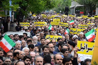 ⁨راهپیمایی حمایت از بیانیه شورای عالی امنیت ملی⁩