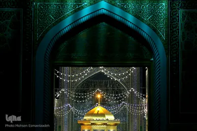 لحظه تحویل سال در حرم مطهر رضوی
