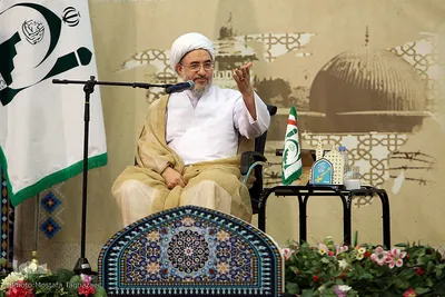 آیت‌الله محسن اراکی، دبیر مجمع تقریب مذاهب اسلامی در هفدمین اجلاس روز جهانی مسجد
