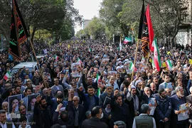 راهپیمایی مردم تبریز علیه حادثه تروریستی شاه چراغ‎‎