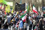 راهپیمایی روز قدس همراه با تشییع دو شهید در یزد‎