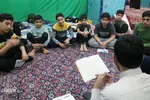 اعتکاف دانش آموزی در مسجد جامع یزد‎