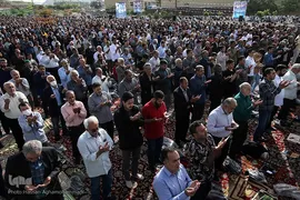 نماز عید سعید فطر در جوار حرم مطهر حضرت عبدالعظیم حسنی علیه‌السلام