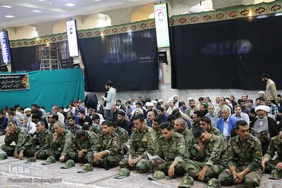 مراسم ترحیم شهید حجت الاسلام تقوی در قم