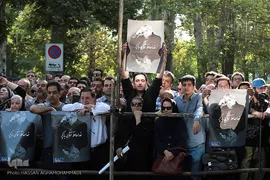 مراسم تشییع جنازه عزت الله انتظامی