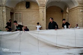 برپایی خیمه عزا در امامزاده موسی مبرقع(ع)
