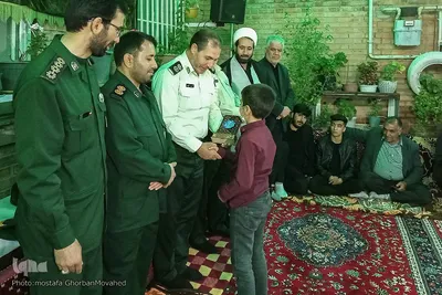 برگزاری یادواره شهدا و تجلیل از خانواده شهدای نیروی انتظامی منطقه ارسباران در شهرستان اهر