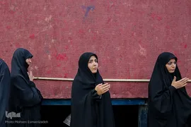 مراسم تشییع پیکرهای مطهر پنج شهید مدافع حرم در مشهد مقدس