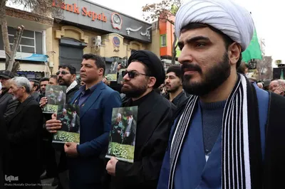 مراسم تجمع مردم اهر در سوگ رهبر شهید انقلاب