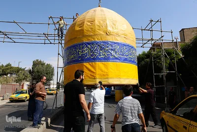 سیاهپوش شدن شهر قزوین