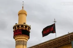 Schrein des Imam Ali (s.a.) in schwarz bedeckt