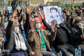 مراسم خاکسپاری و تشیع پیکر شهید «حسین فغانی»