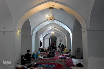 آیین معنوی اعتکاف در مسجد جامع سمنان