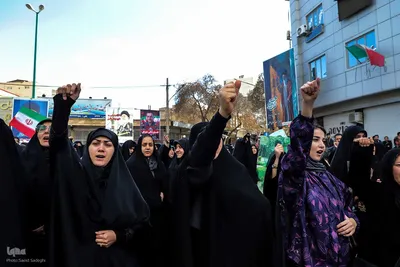 مراسم تشییع و تدفین پیکر ۳شهید در شهرستان اسکو