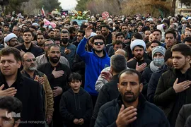 مراسم تشییع شهدای گمنام در سمنان