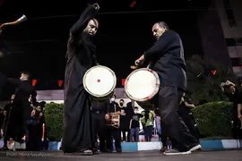 سینی‌گردانی در اهواز به یاد شهید نوجوان کربلا
