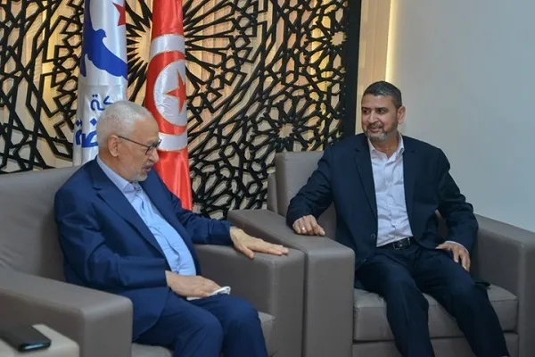 دیدار حماس با رئیس پارلمان تونس و تأکید بر دفاع از ملت و مقاومت فلسطین