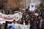 بیعت دوباره ملایری‌ها با ولایت با شرکت در راهپیمایی يوم الله 9 دی