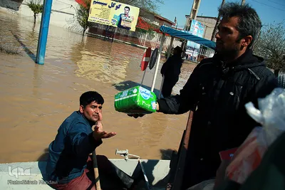 سیل در «آق‌قلا»