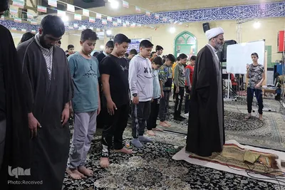 مراسم اعتکاف دانش آموزی در سمنان