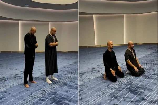 Amerikalı boksör Müslüman rakibiyle namaz kılarken + video