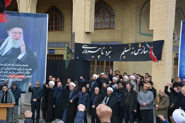 تجمع دانشگاهیان تبریز در سوگ شهادت رهبر معظم انقلاب