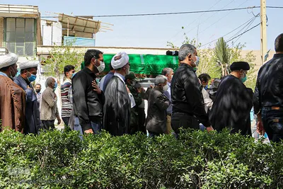 مراسم استقبال از پیکر مطهر آیت الله فقیه در شهرستان های سروستان و استهبان فارس