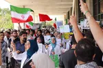 تجمع پرشور دانشگاهیان علوم پزشکی شیراز در محکومیت جنایات رژیم صهیونیستی‎