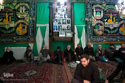 عزاداری دهه اول محرم در حسینیه سادات اخوی